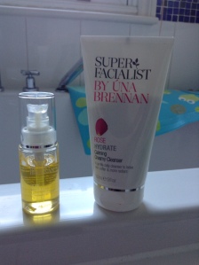 Una Brennan's Calming Creamy Cleanser and Miracle Makeover Facial Oil